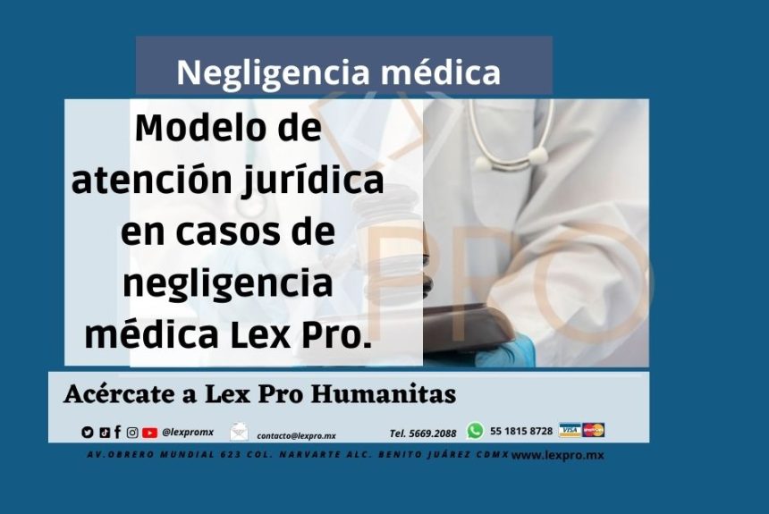 Modelo de atención jurídica en casos de negligencia médica Lex Pro.