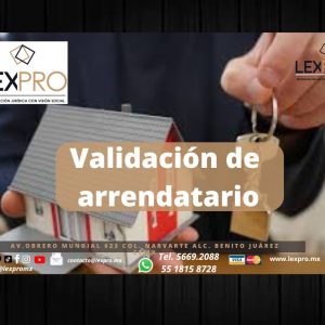 Validación de riesgos del arrendatario.