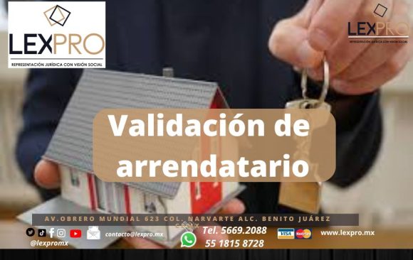 Validación de riesgos del arrendatario.