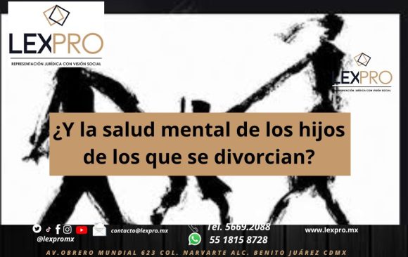 ¿Y la salud mental de los hijos de los que se divorcian?