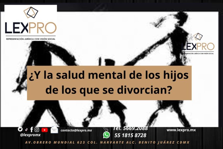 ¿Y la salud mental de los hijos de los que se divorcian?